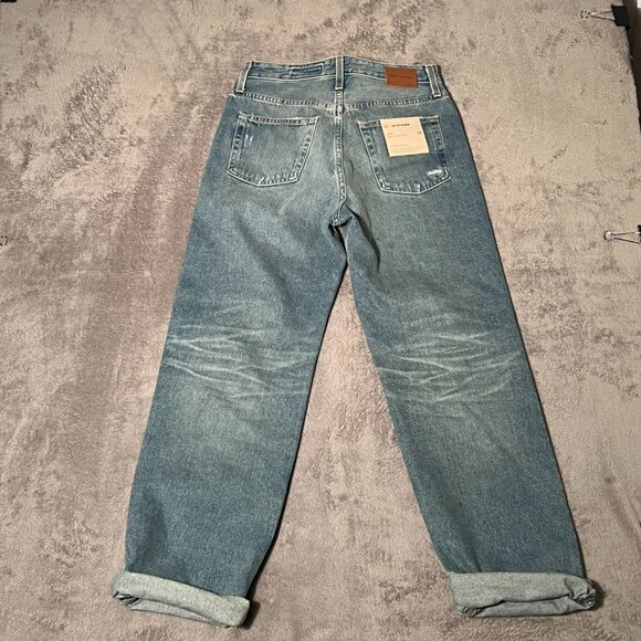 AG Adriano Goldschmied women's jeans 26 blue high waist relaxed vintage straight - Picture 12 of 15